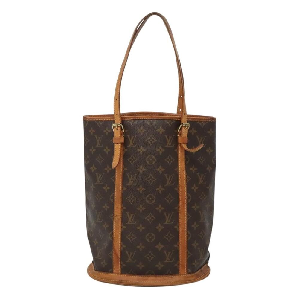 Louis Vuitton Monogram Bucket GM Shoulder Bag Brown